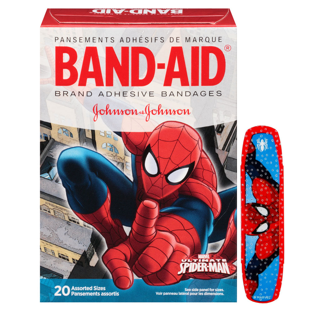 Band-Aid Decorative Spiderman Assorted 20 Count