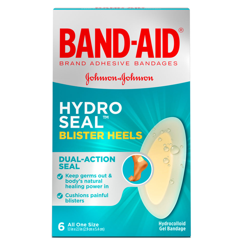 Band-Aid Hydro Seal Blister Heels 6 Count