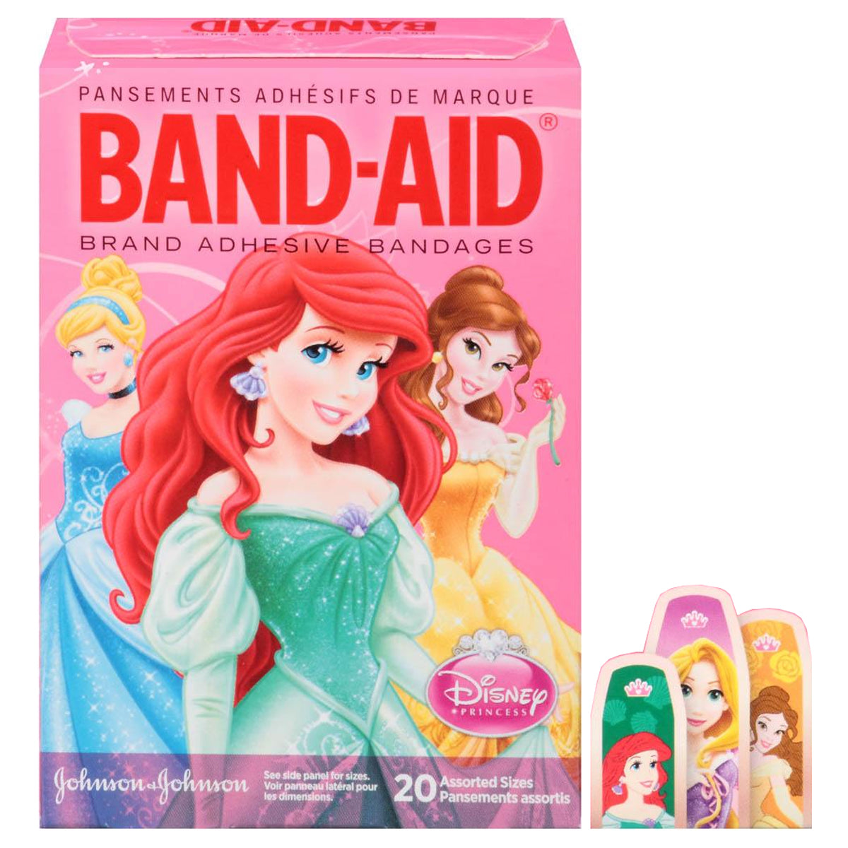 Band-Aid Princess Waterproof Adhesive Bandages 15 Count