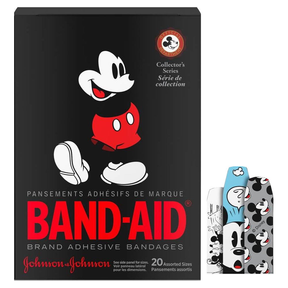 Band-Aid Mickey Waterproof Adhesive Bandages 15 Count