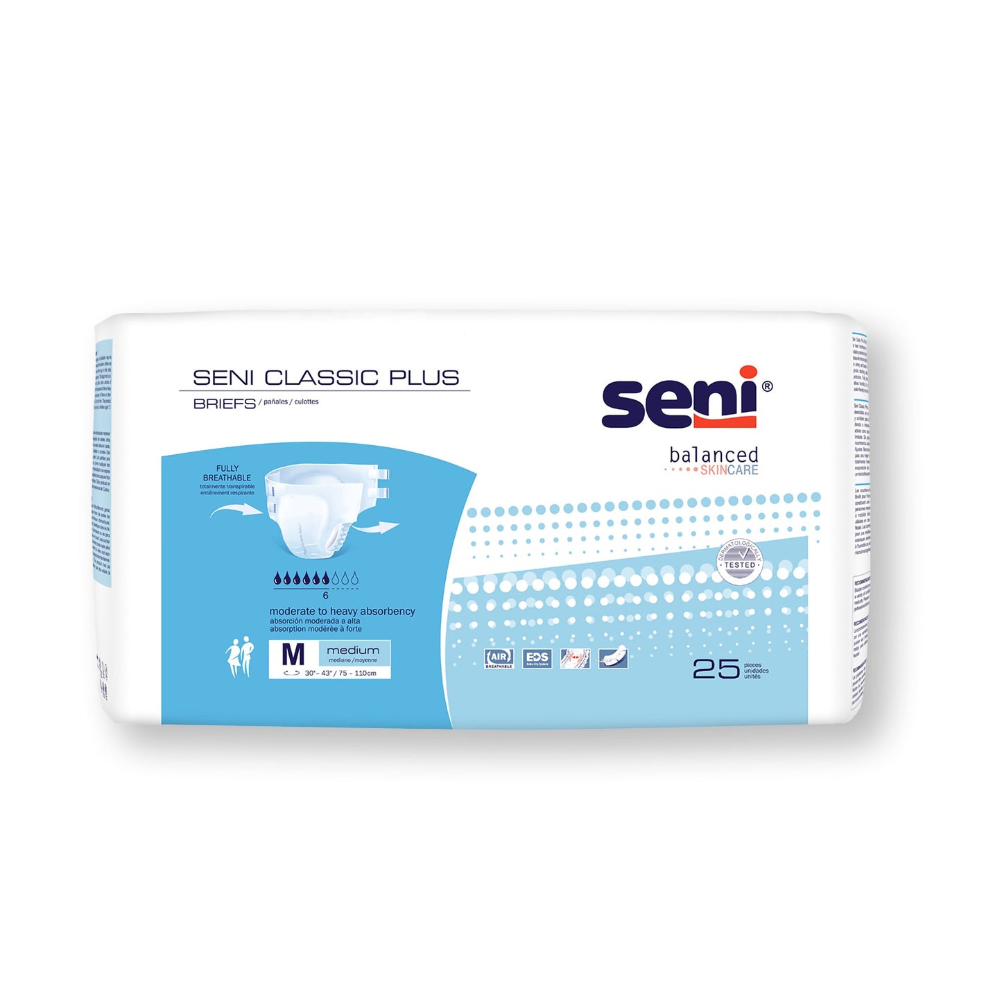 Seni® Classic Plus Moderate to Heavy Absorbency Incontinence Brief