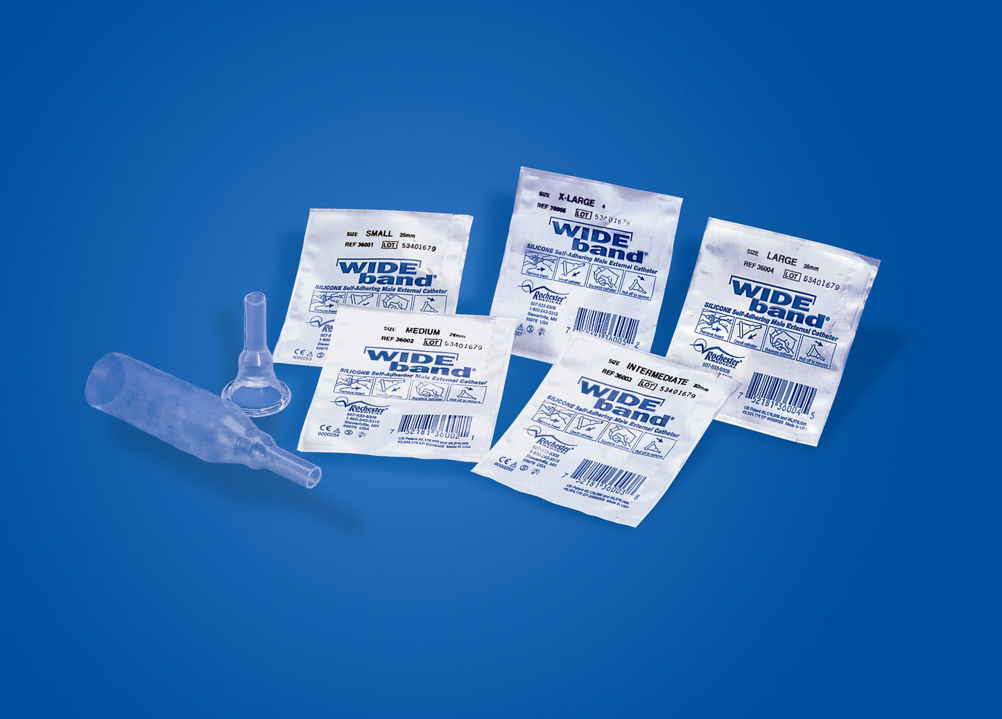 Bard® Wide Band® Male External Catheter, Silicone