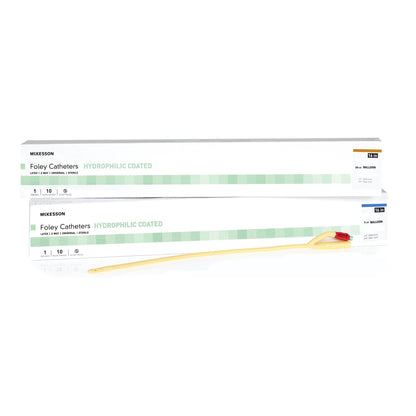 McKesson Hydrophilic Coated Foley Catheter, Coudé