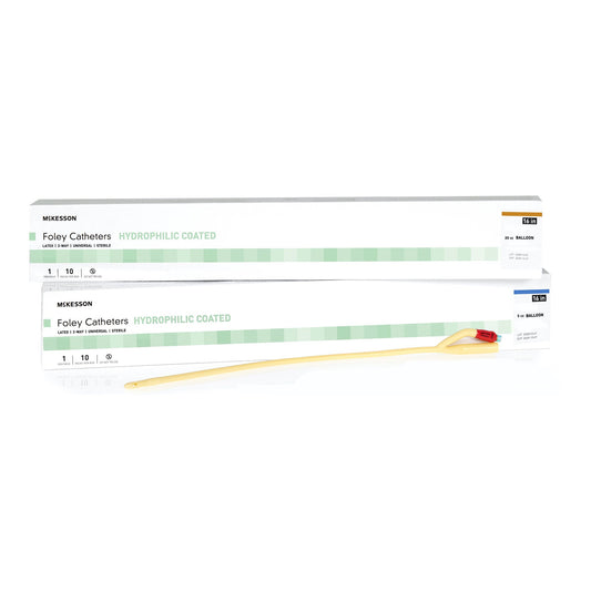 McKesson Hydrophilic Coated Foley Catheter, Coudé
