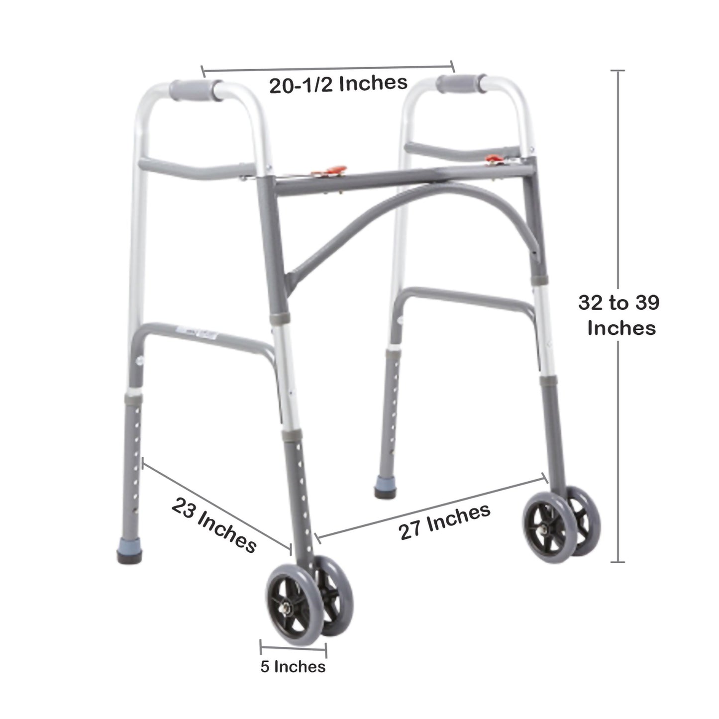 McKesson Steel Bariatric Folding Walker