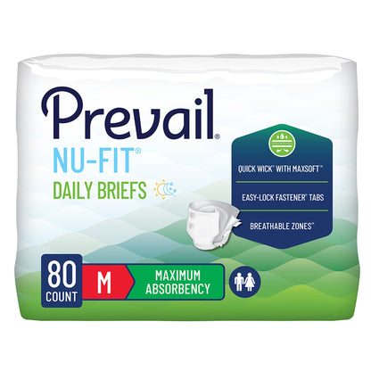 Prevail® Nu-Fit® Daily Briefs, Maximum Absorbency