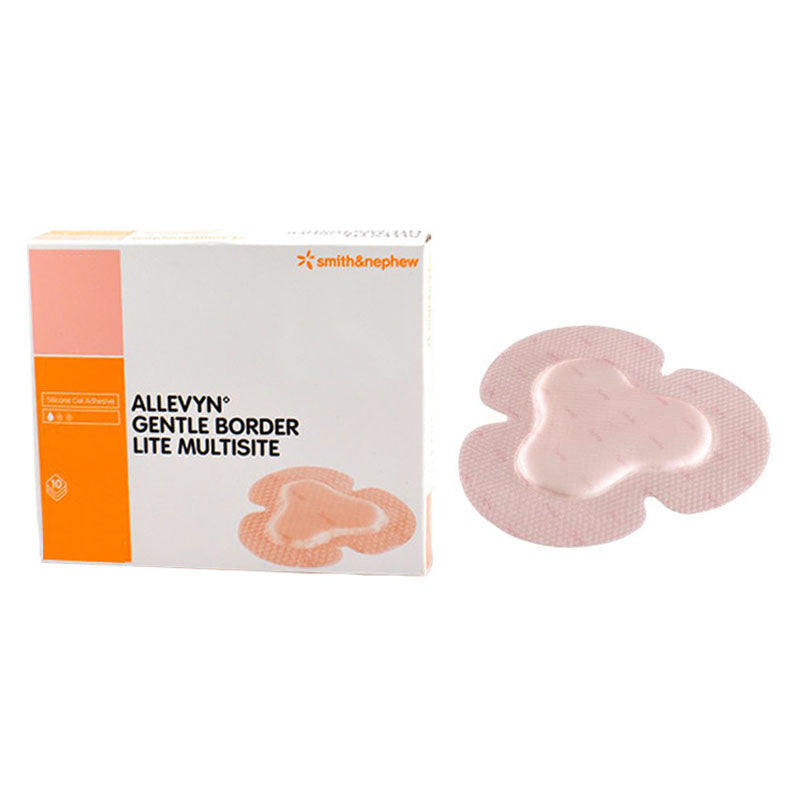 ALLEVYN Gentle Gel Adhesive Hydrocellular Foam Dressing with Border Multisite 6-3/4" x 7-5/8"