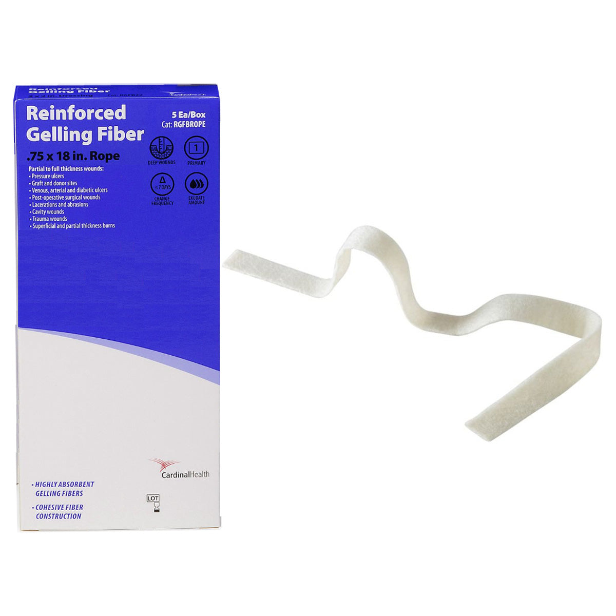 Reinforced Gelling Fiber 0.75" x 18" Rope
