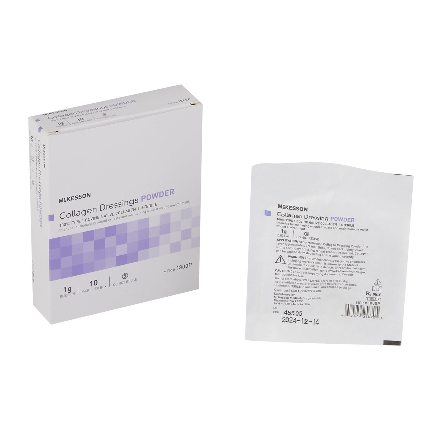 McKesson Collagen Dressing, 1 Gram