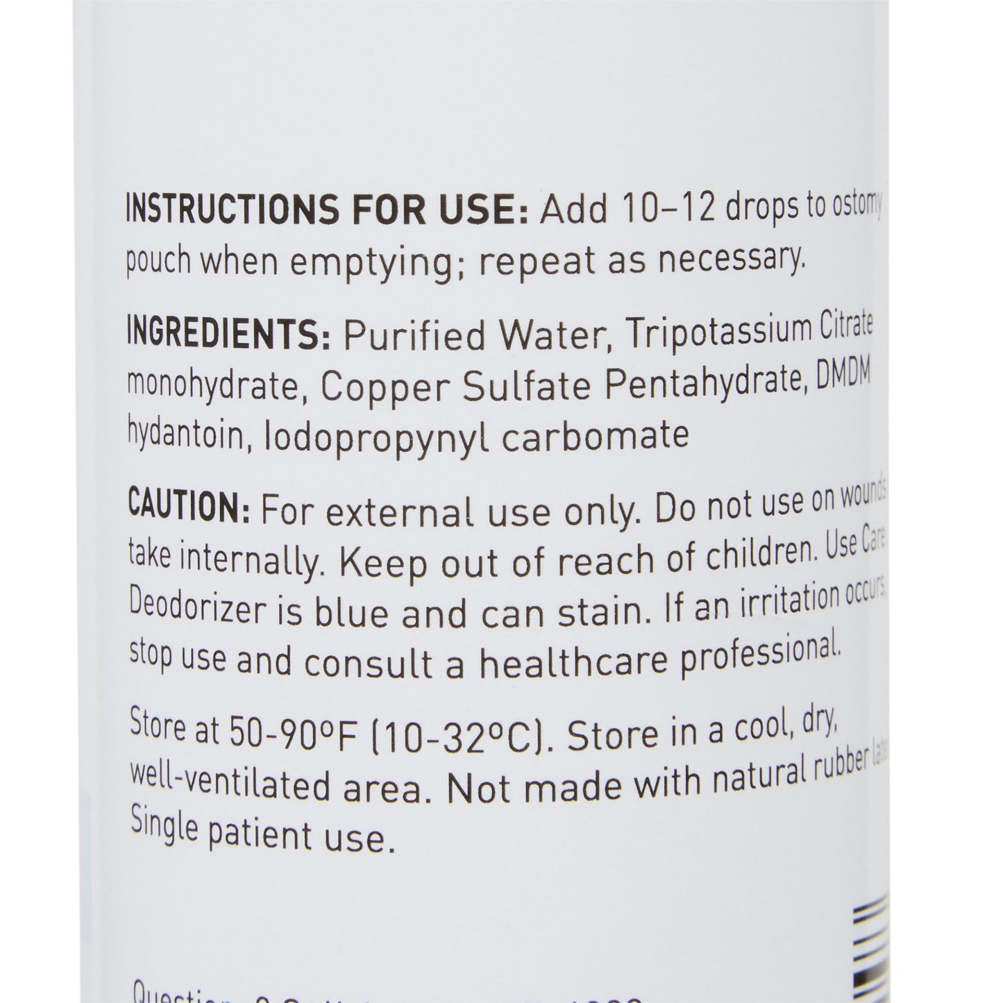 McKesson Ostomy Appliance Deodorant, 8-Ounce squeeze Bottle