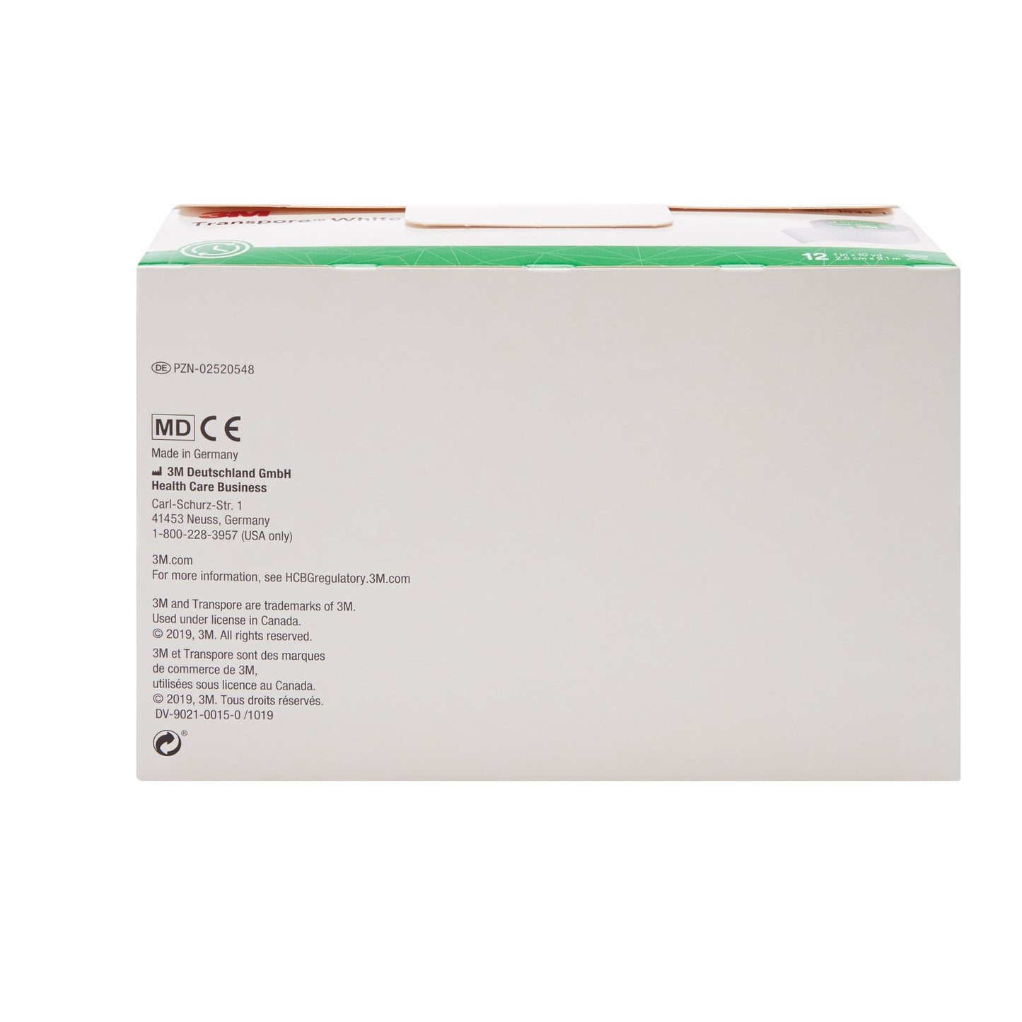 3M™ Transpore™ Plastic Medical Tape, 7 to 11 Yard Length