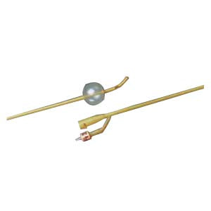 BARDEX LUBRICATH Carson 2-Way Specialty Foley Catheter 24 Fr 30 cc, Coude Tip.
