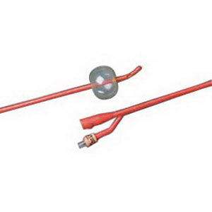 BARDEX LUBRICATH Tiemann 2-Way Specialty Foley Catheter 14 Fr 5 cc, Coude Tip.