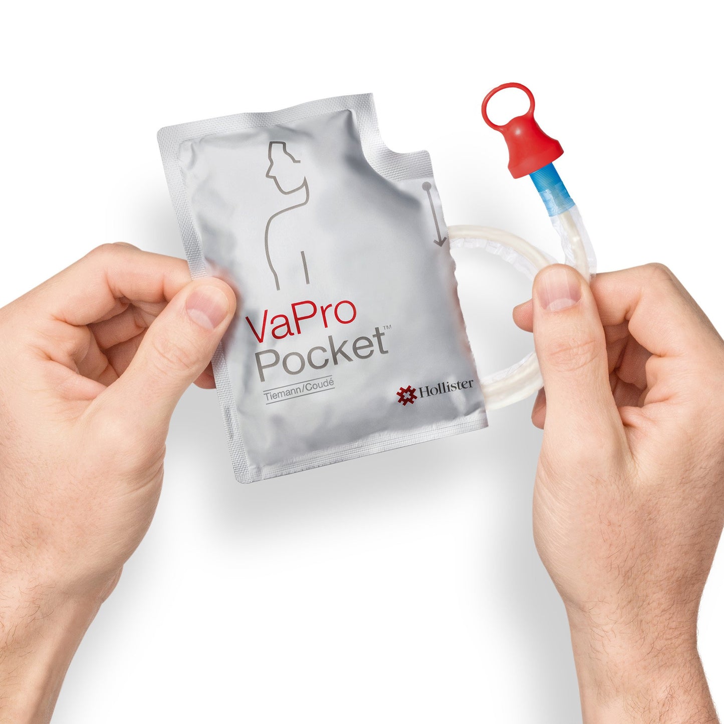Pocket™ PVC Intermittent Catheter Tray VaPro Plus, Coudé Tip