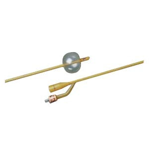 BARDEX LUBRICATH Hematuria 3-Way Latex Foley Catheter 24 Fr 30 cc 5 Count