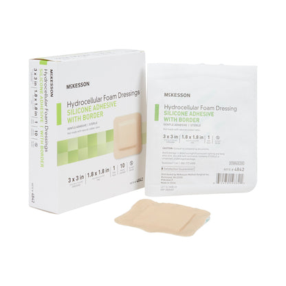 McKesson Silicone Adhesive with Border Silicone Foam Dressing