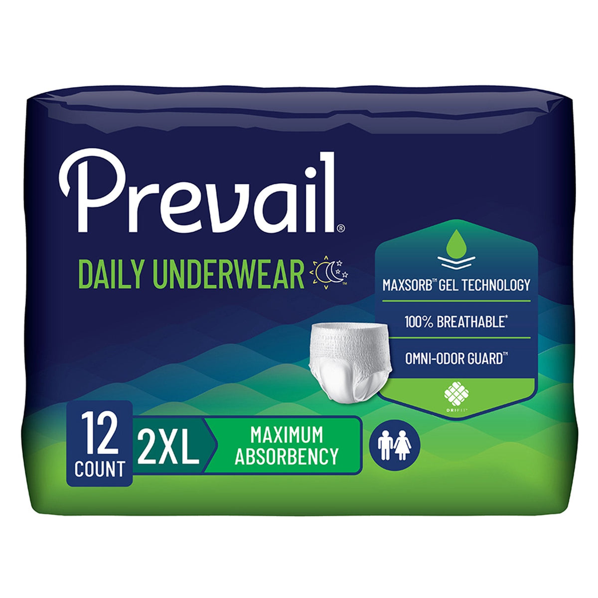 Prevail Protective Underwear 2X-Large 68" - 80"