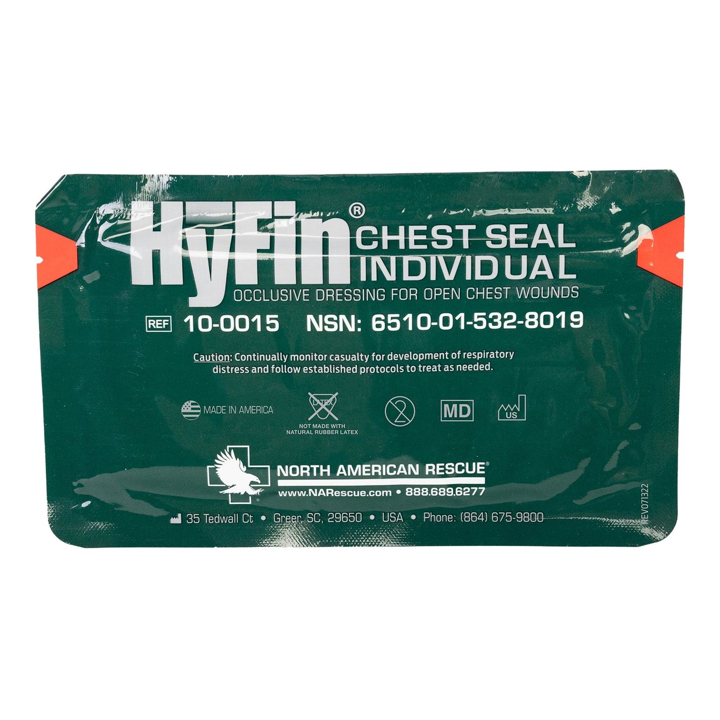 HyFin® Chest Seal, 6 x 6 Inch
