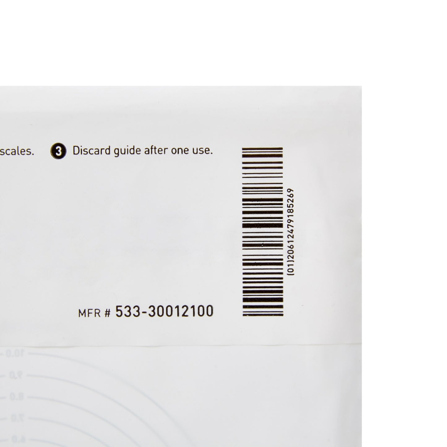 McKesson Plastic Wound Measuring Guide, 5 x 7 Inch