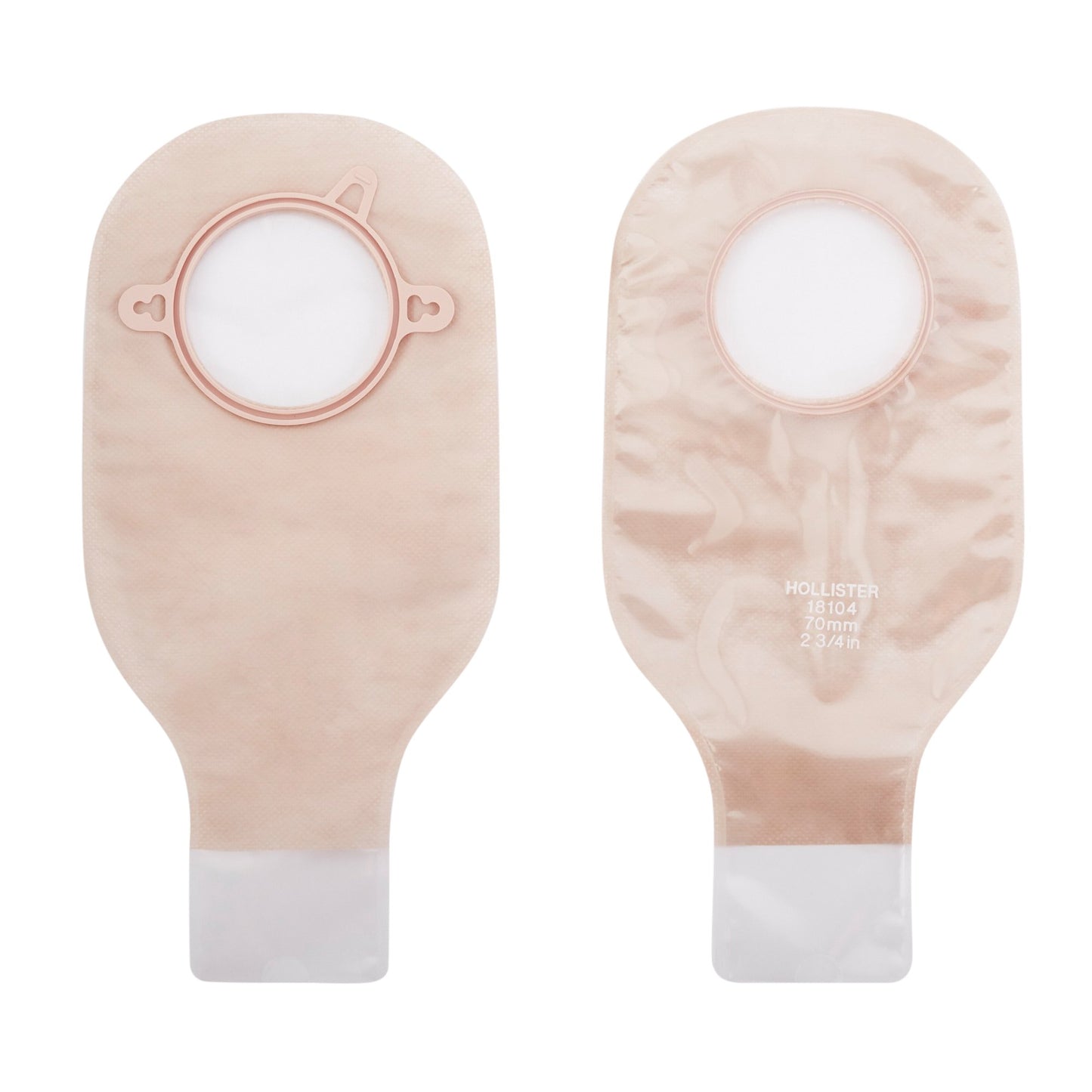 New Image™ Transparent Colostomy Pouch, Pre-cut to Fit 57 mm Stomas