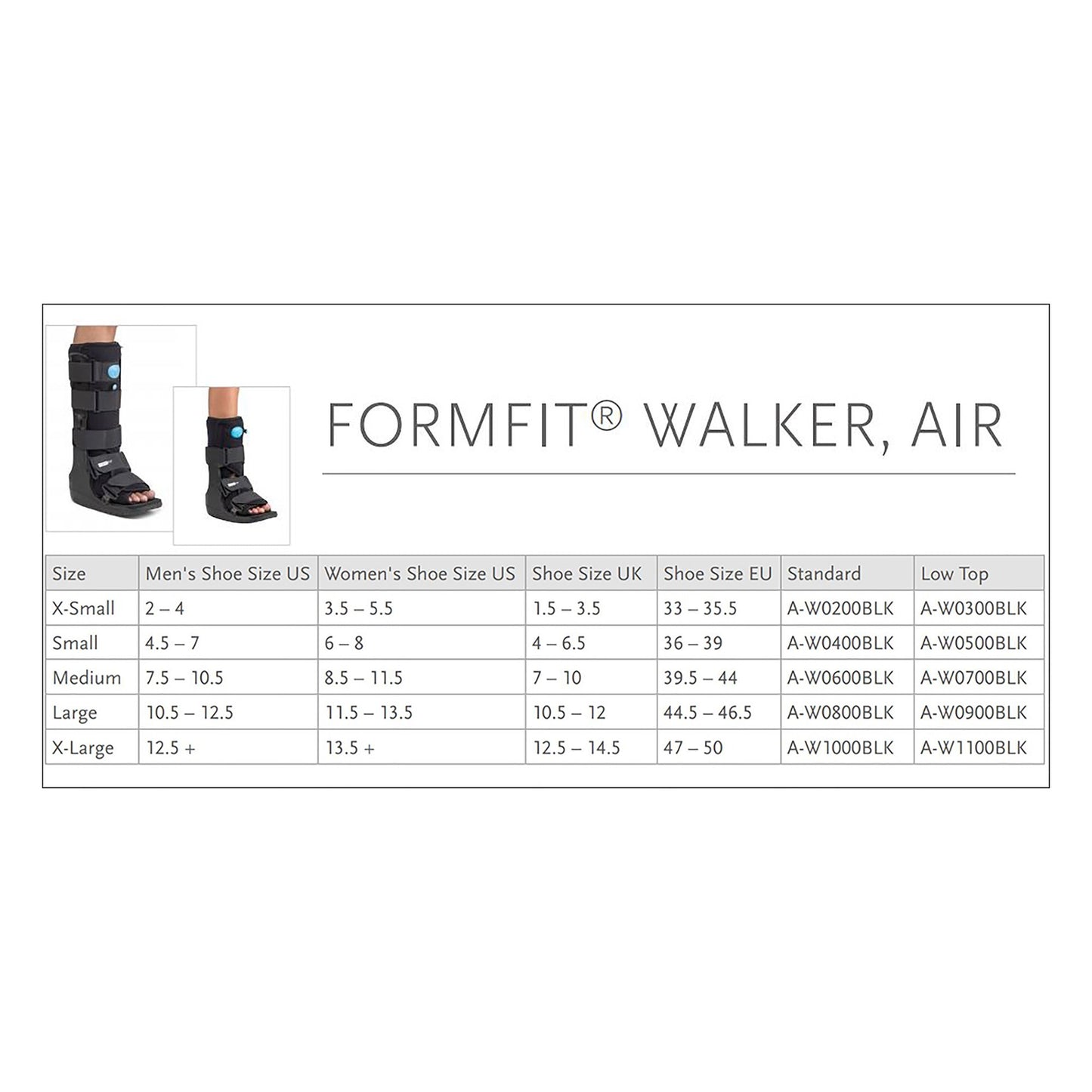 Ossur® Formfit® Standard Height Air Walker Boot, Large