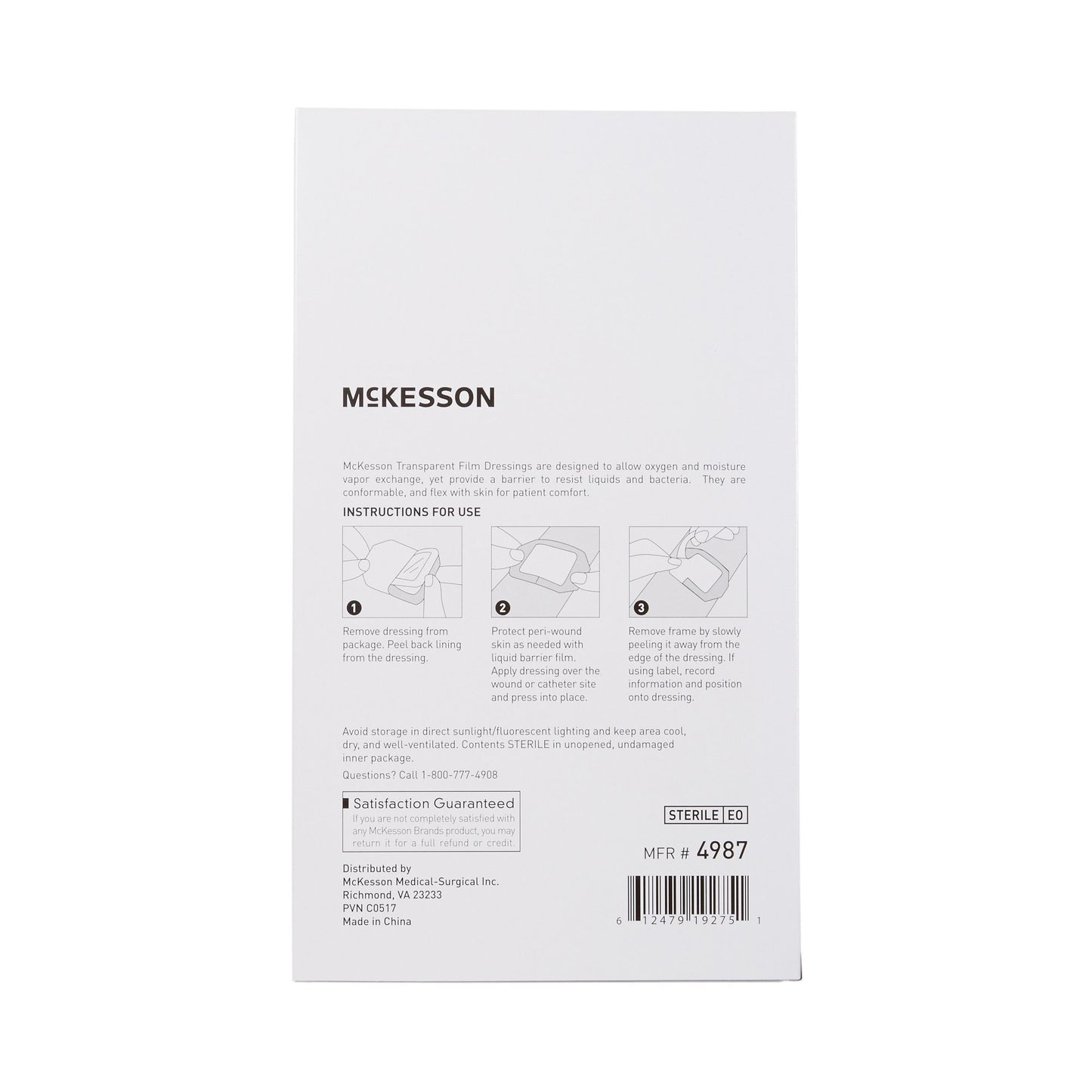 McKesson Octagonal Dressing with Frame-Style Delivery, 6 x 8 Inch