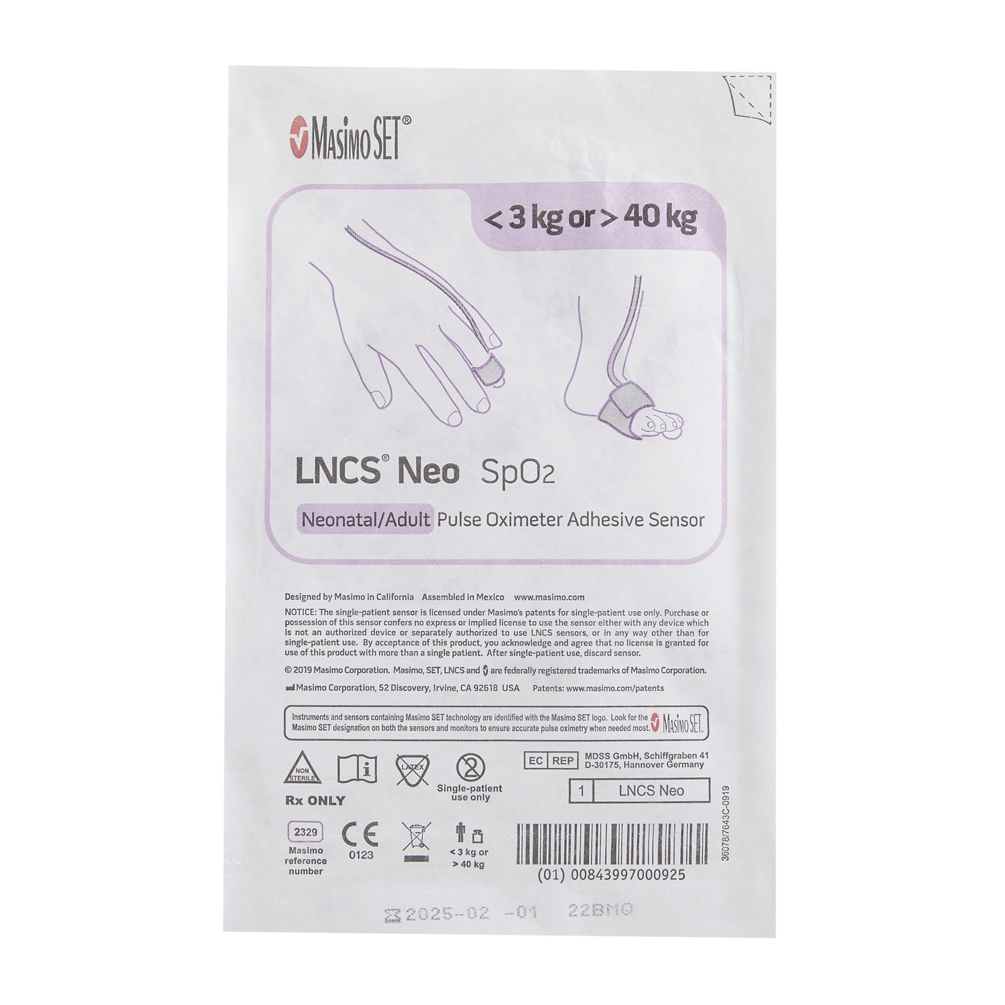 LNCS® Neonatal SpO2 Adhesive Sensor