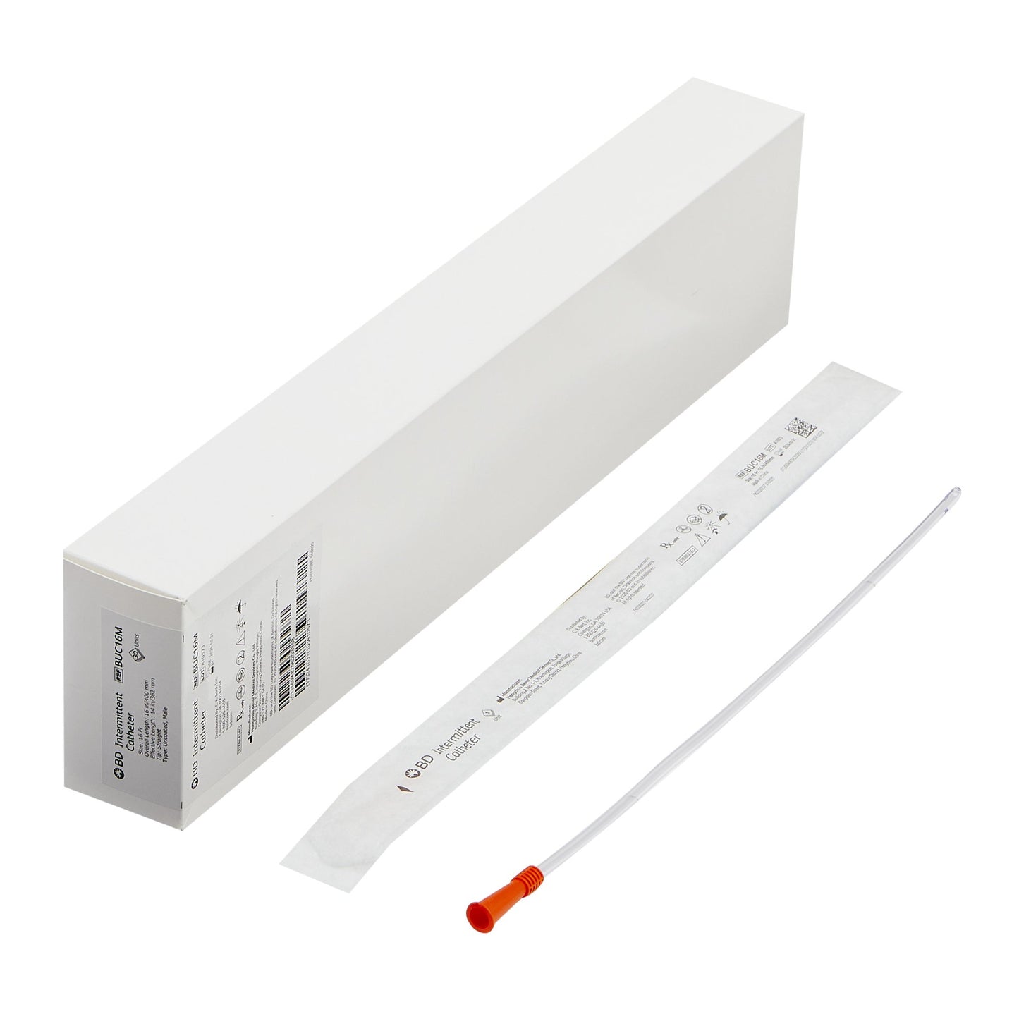 BD™ Uncoated PVC Urethral Catheter, Straight Tip