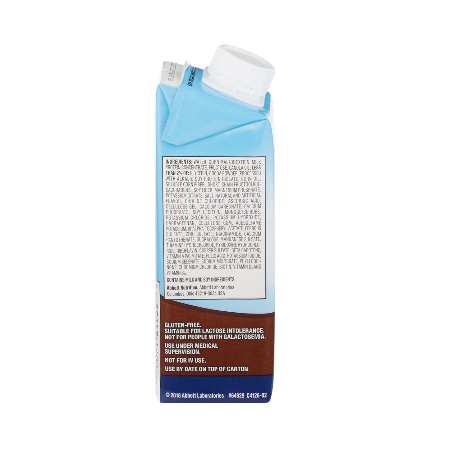 Glucerna® Chocolate Therapeutic Nutrition Shake, 8-Ounce carton
