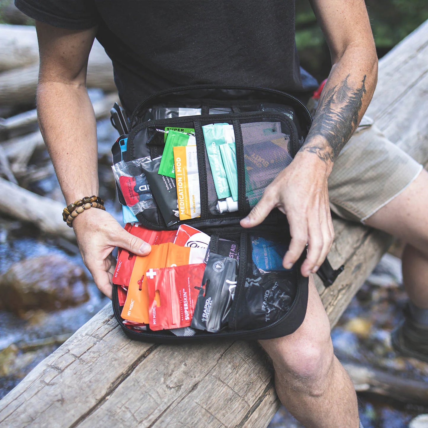 My Medic™ MYFAK Standard First Aid Kit in Gray Nylon Bag