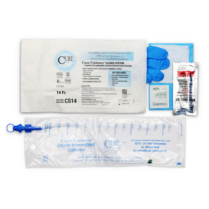 Cure Catheter™ Intermittent Catheter Kit, Unisex / Straight Tip