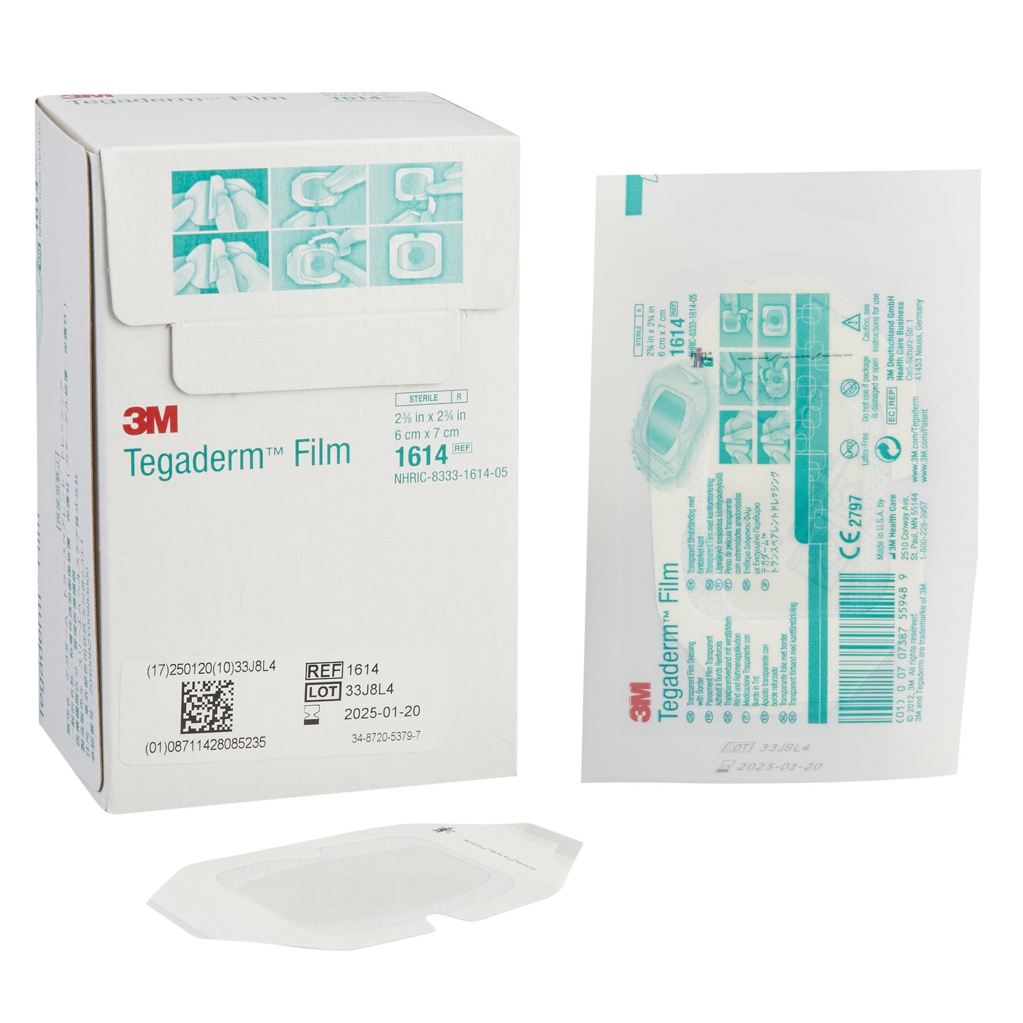 3M™ Tegaderm™ Rectangular Transparent Sterile Film Dressing