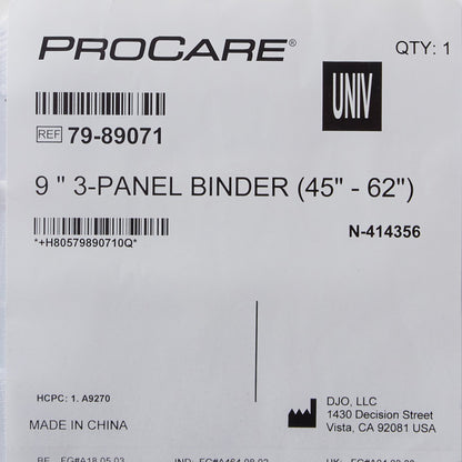 ProCare® 3-Panel Abdominal Support, One Size Fits 45 – 62 Inch Waists
