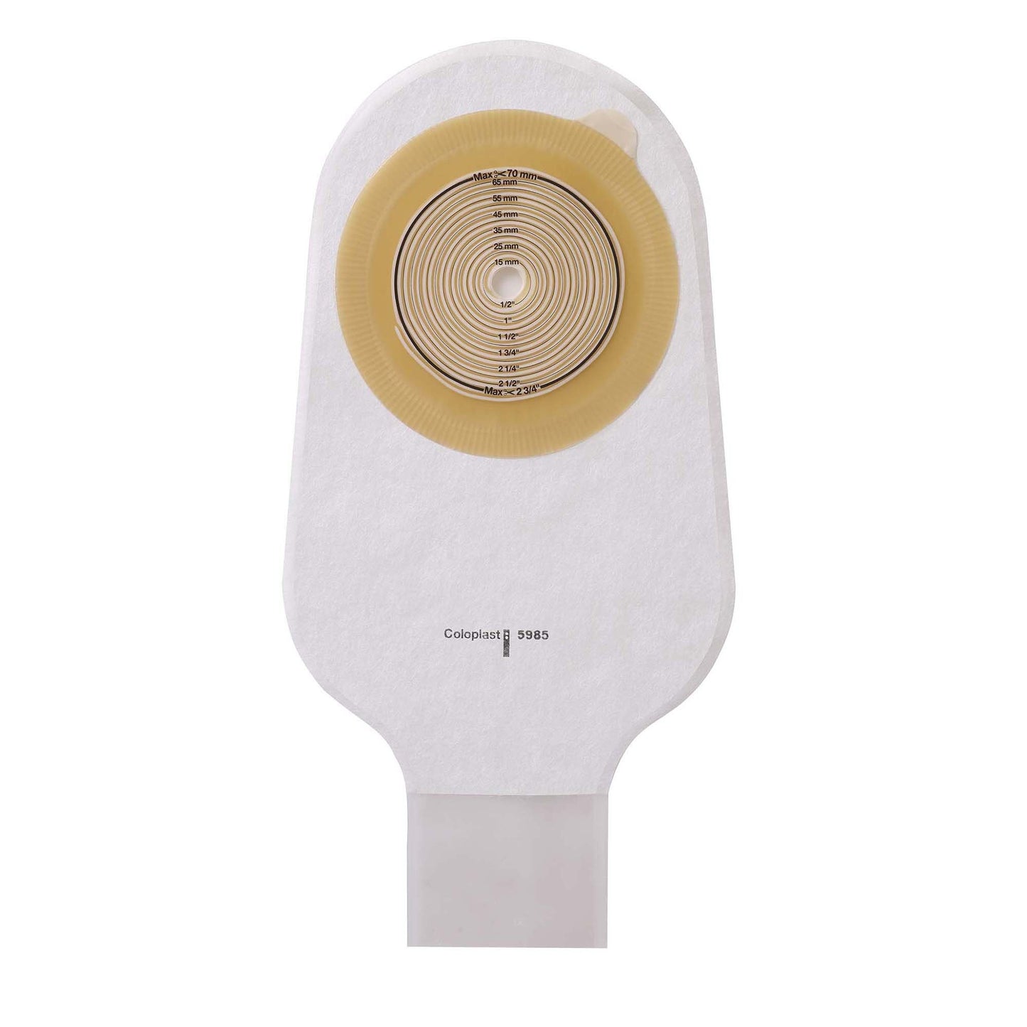 Assura® One-Piece Opaque Colostomy Pouch, Cut to Fit Stomas 10 – 55 mm
