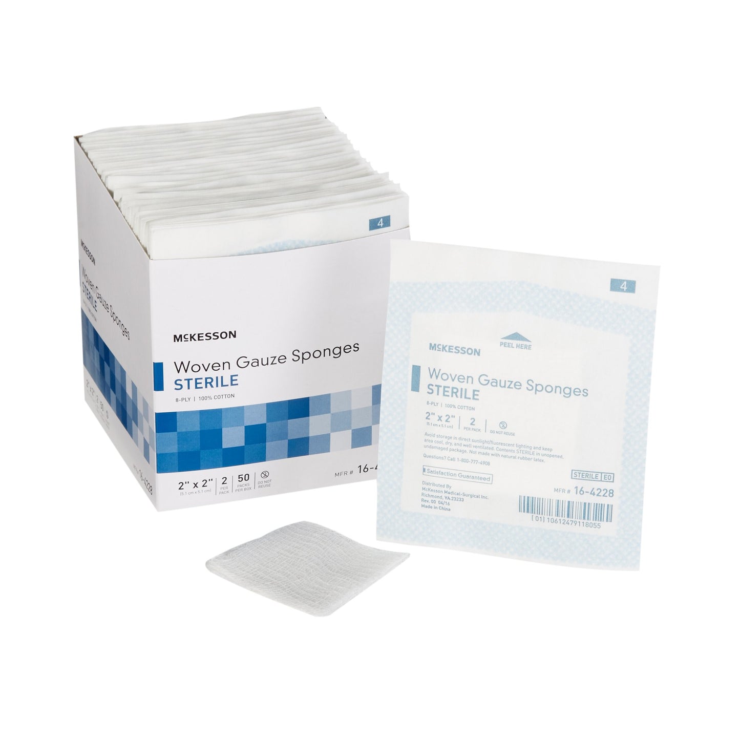 McKesson Gauze Sponge, 2 x 2 Inch