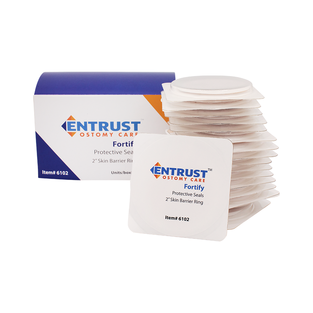 Entrust Ostomy Skin Barrier Ring Extended Wear with Fortify 2"