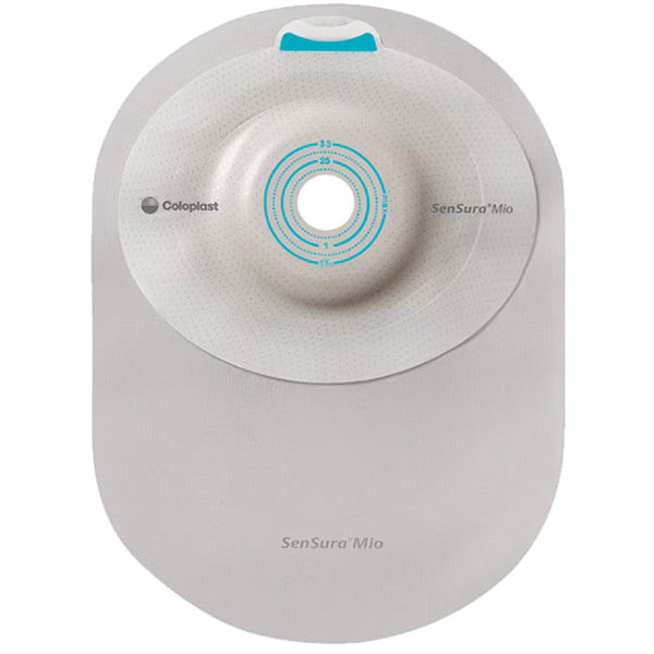 SenSura Mio One-Piece Closed Pouch Convex Light Maxi Opaque with Inspection Window Pre-Cut 10 Count