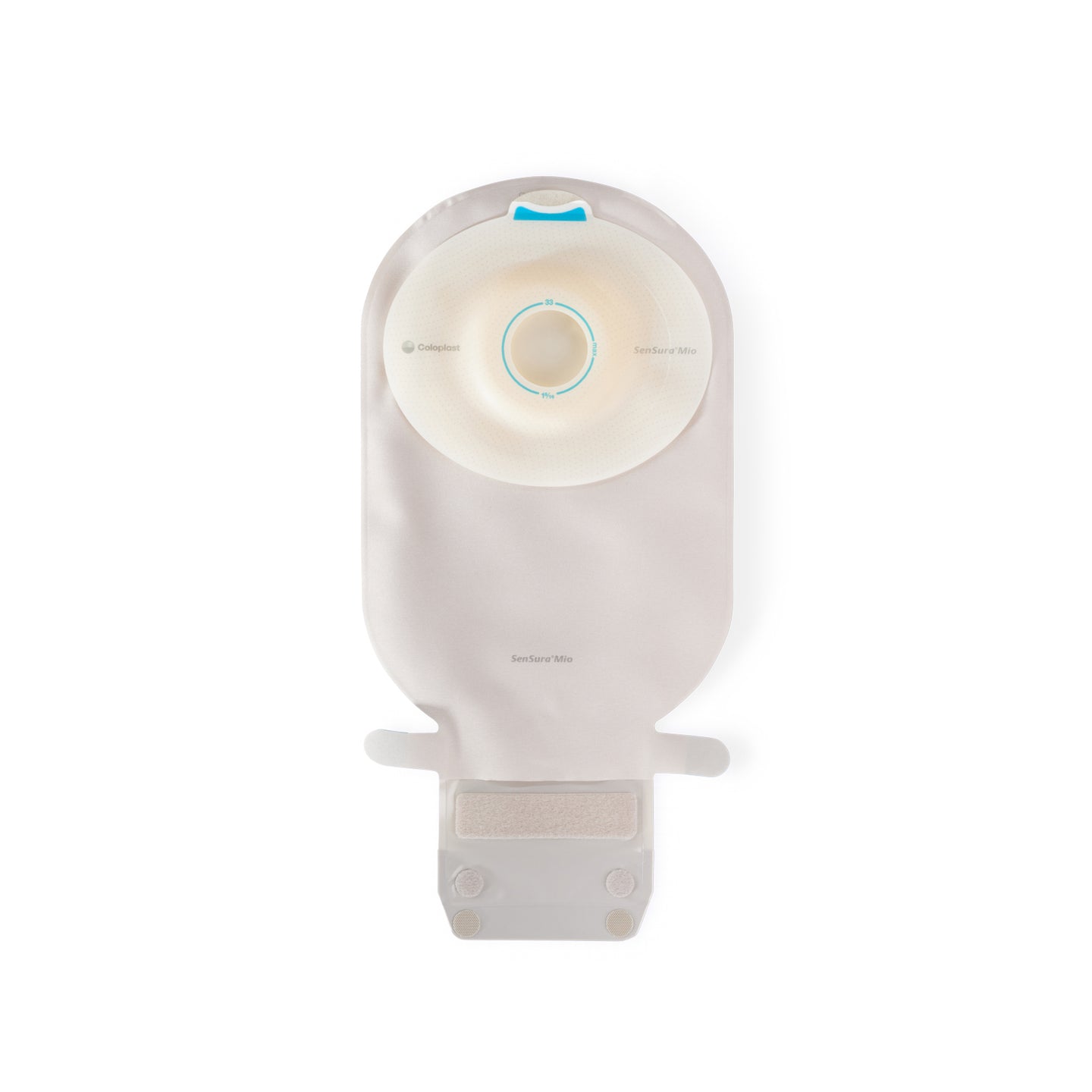 SenSura Mio One-Piece EasiClose WIDE Outlet Convex Light Maxi Transparent Pre-Cut 10 Count 1/8
