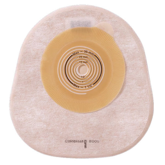 Assura ColoKids One-Piece Pediatric Closed-End Pouch Cut-to-Fit Flat 5/8" - 1-1/2" Transparent 30 Count