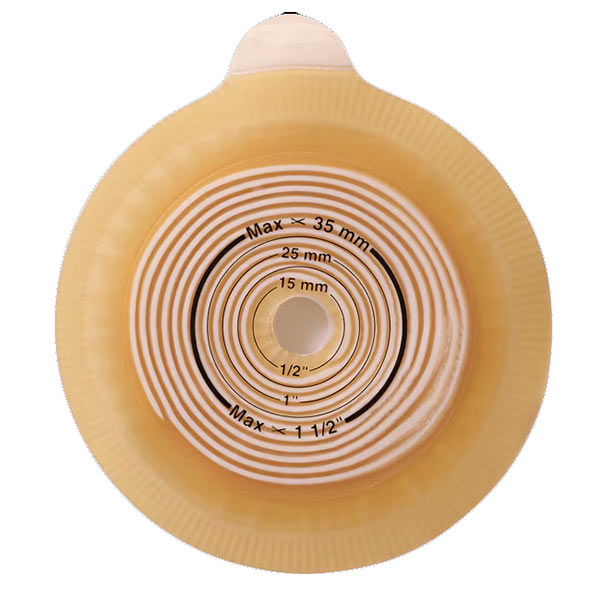 Assura Two-Piece Cut-to-Fit Flat Standard Wear Pediatric Skin Barrier 3/8" - 1-3/8" 5 Count