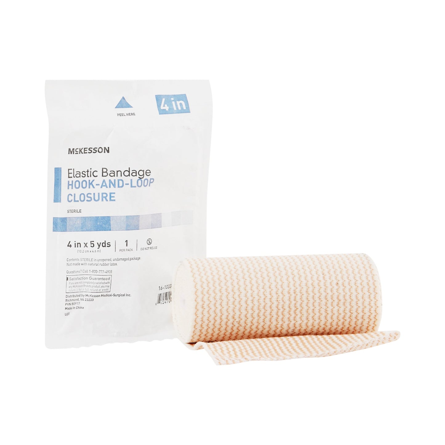 McKesson Hook-and-Loop Closure Elastic Bandage, Tan
