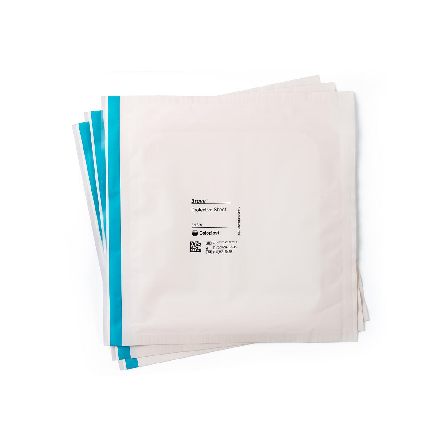 Brava Skin Barrier Protective Sheets 6" x 6" 5 Count