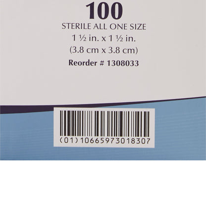 American® White Cross Sheer Adhesive Spot Bandage, 1.5 x 1.5 Inch