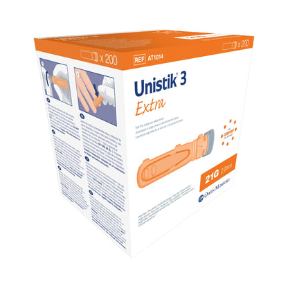 Unistik® 3 Extra Safety Lancet, 21 Gauge