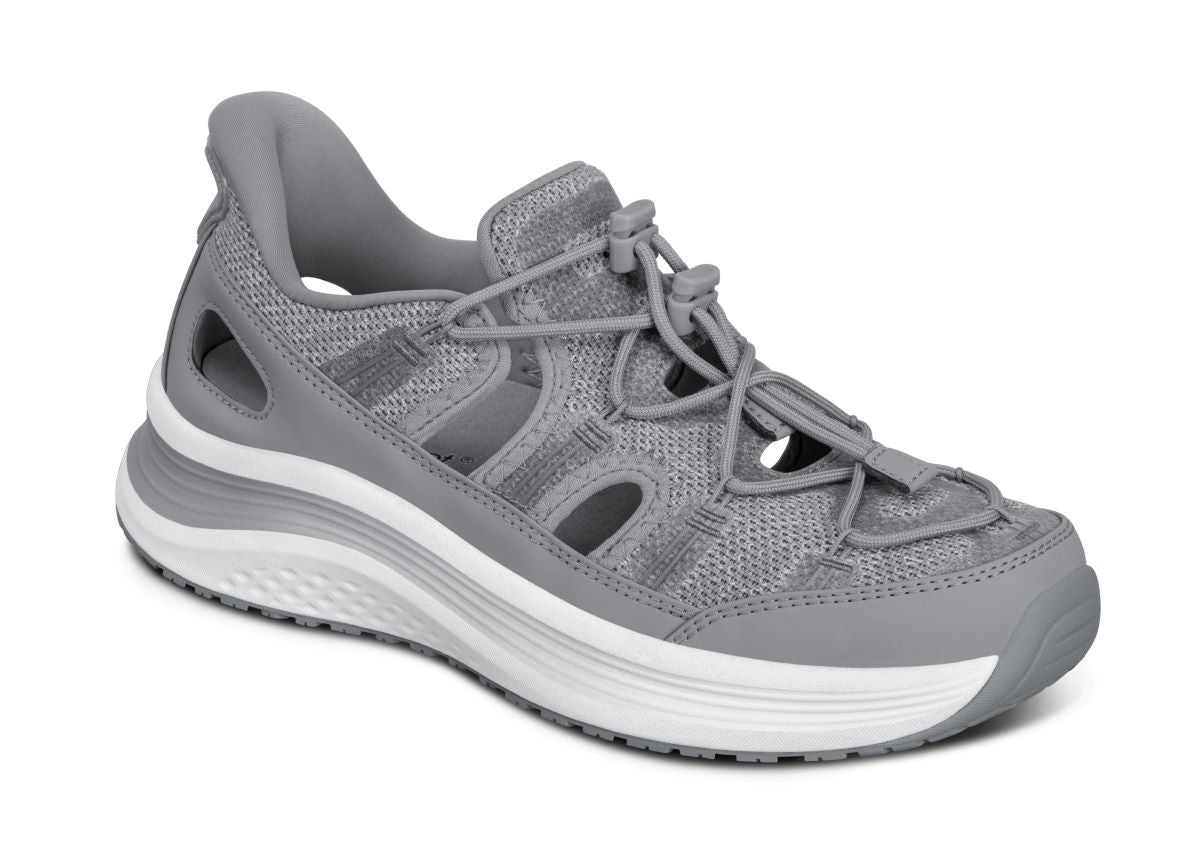 Venus Women's Hands-Free Sandals, Gray, angle view