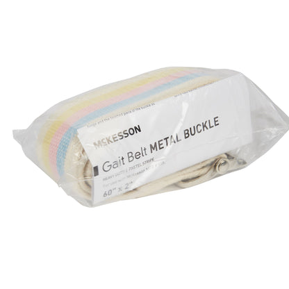 McKesson Pastel Stripe Gait Belt, 60 Inch