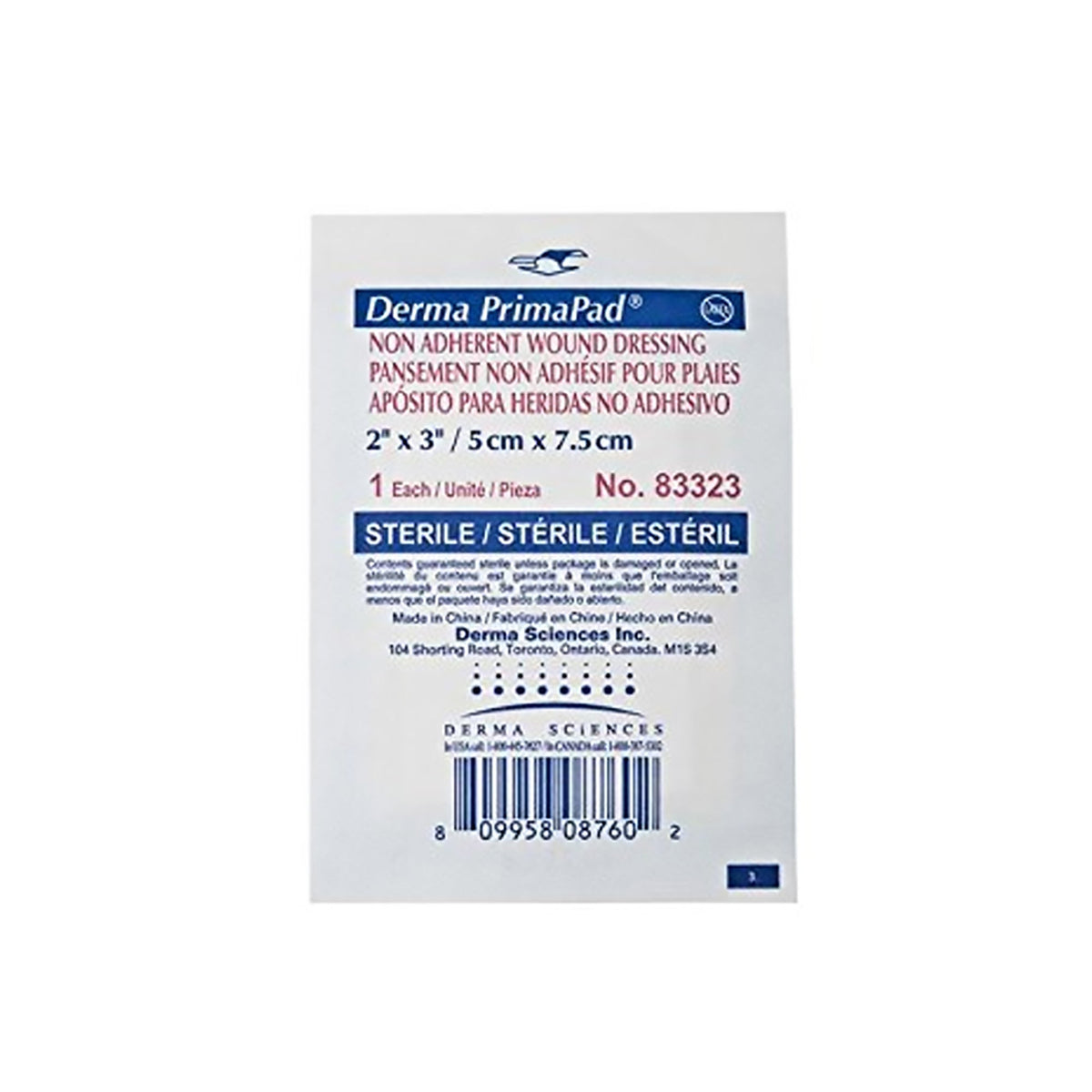 Primapad Non-Adherent Absorbent Pad Sterile 2" x 3" - Temporarily