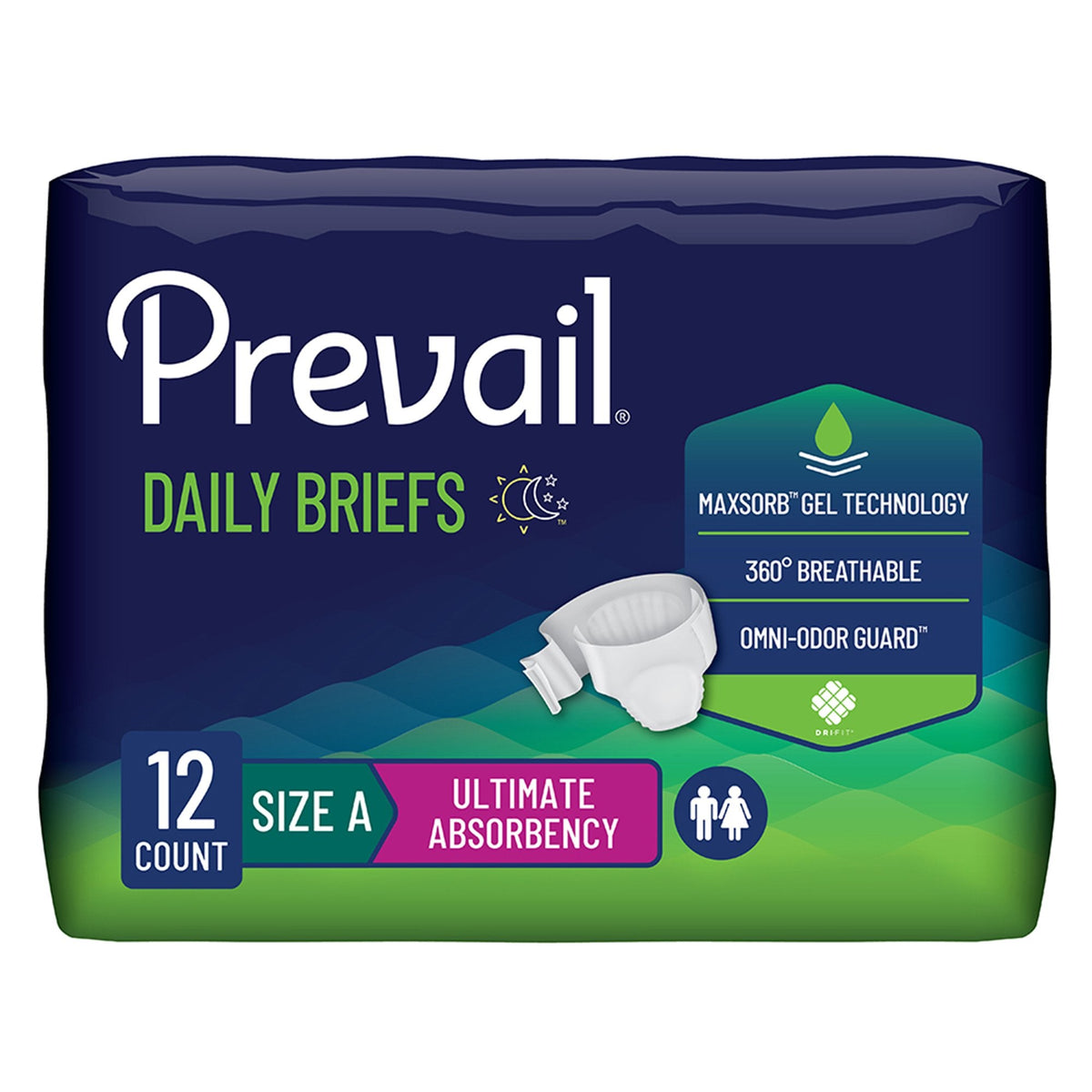 Prevail Bariatric Brief Size A 62" - 73"