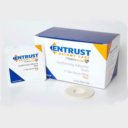 Skin Barrier Ring 2" Thin with Fortaguard 20 Count