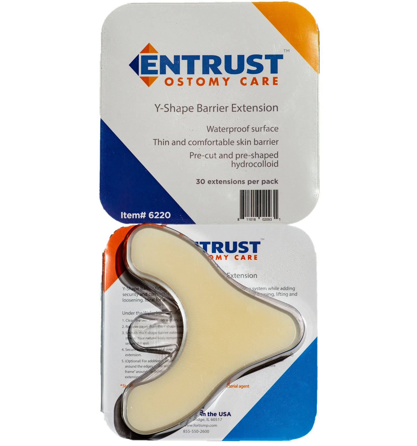 Entrust "Y" Shape Pre-Cut Barrier Extensions Latex-Free 30 Count